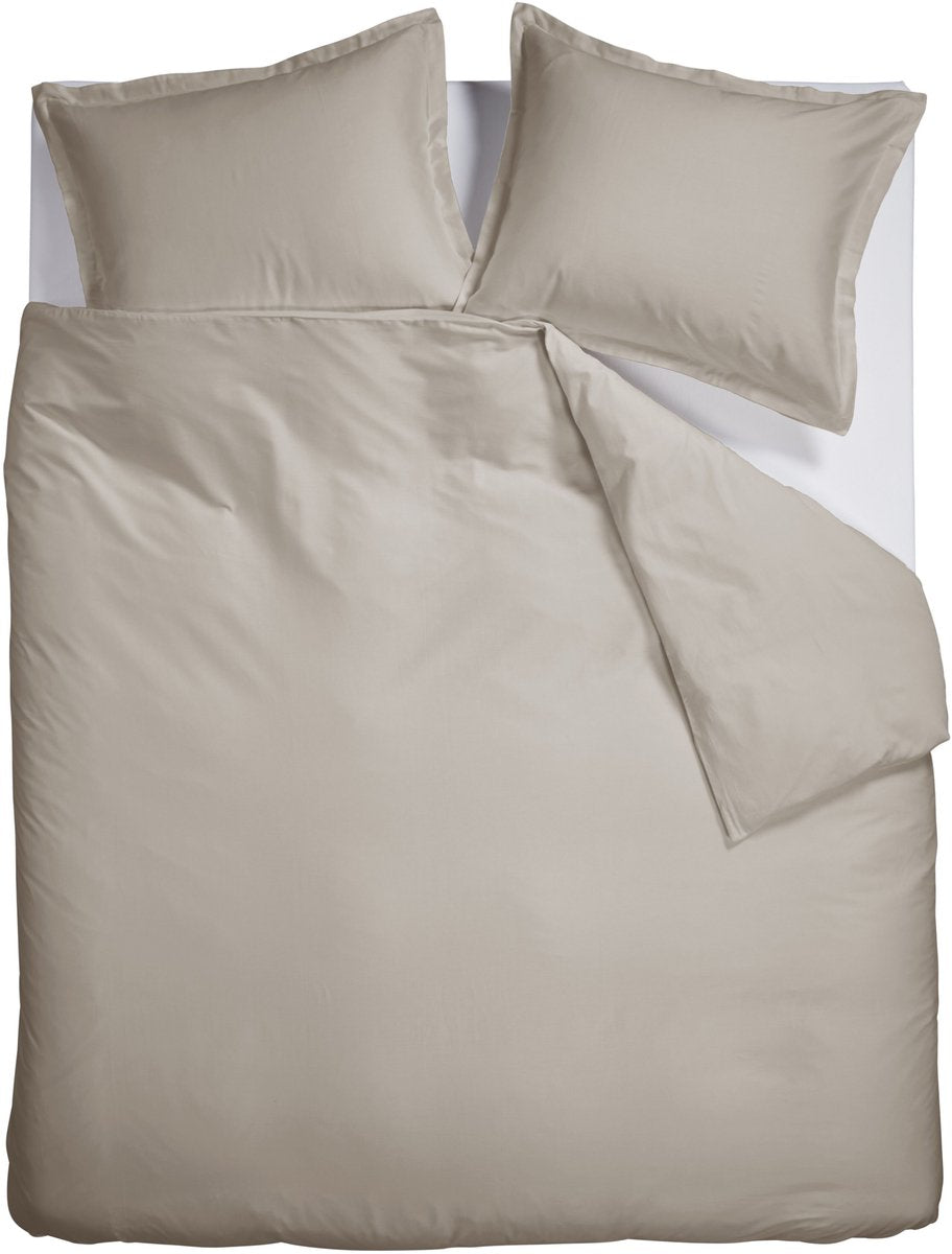 Copripiumino Ambiante satin uni - twin xl - 260 x 200 220 cm - sabbia