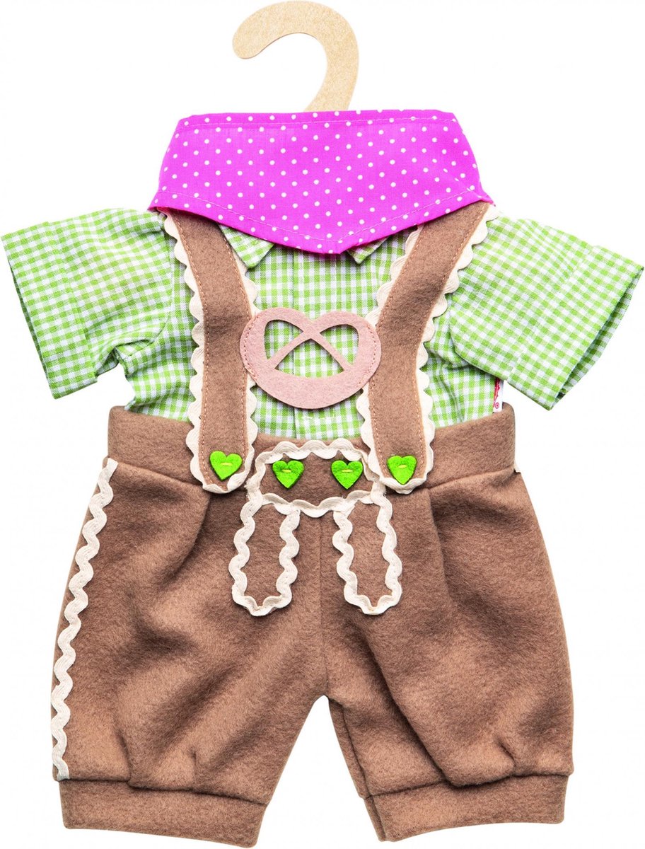 Heless doll's clothing lederhosen with shirt and scarf, 35-45 cm