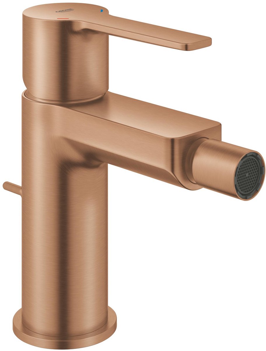 Grohe lineare new s-size bidetmengkraan – kogelgewricht – ecojoy – met trekwaste – geborsteld warm sunset