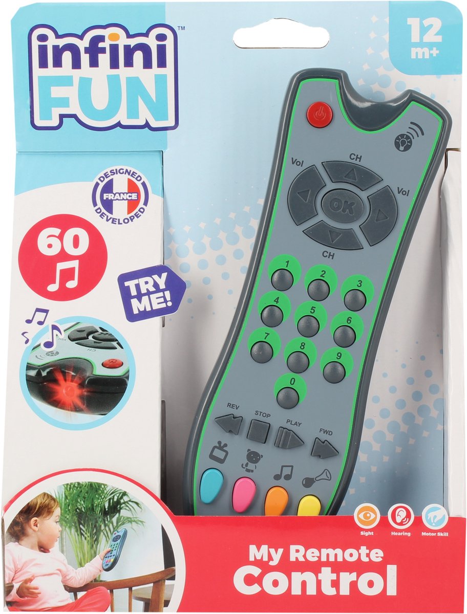 Jumbo - infinifun - il mio primo telecomando - giocattoli da 1 anno