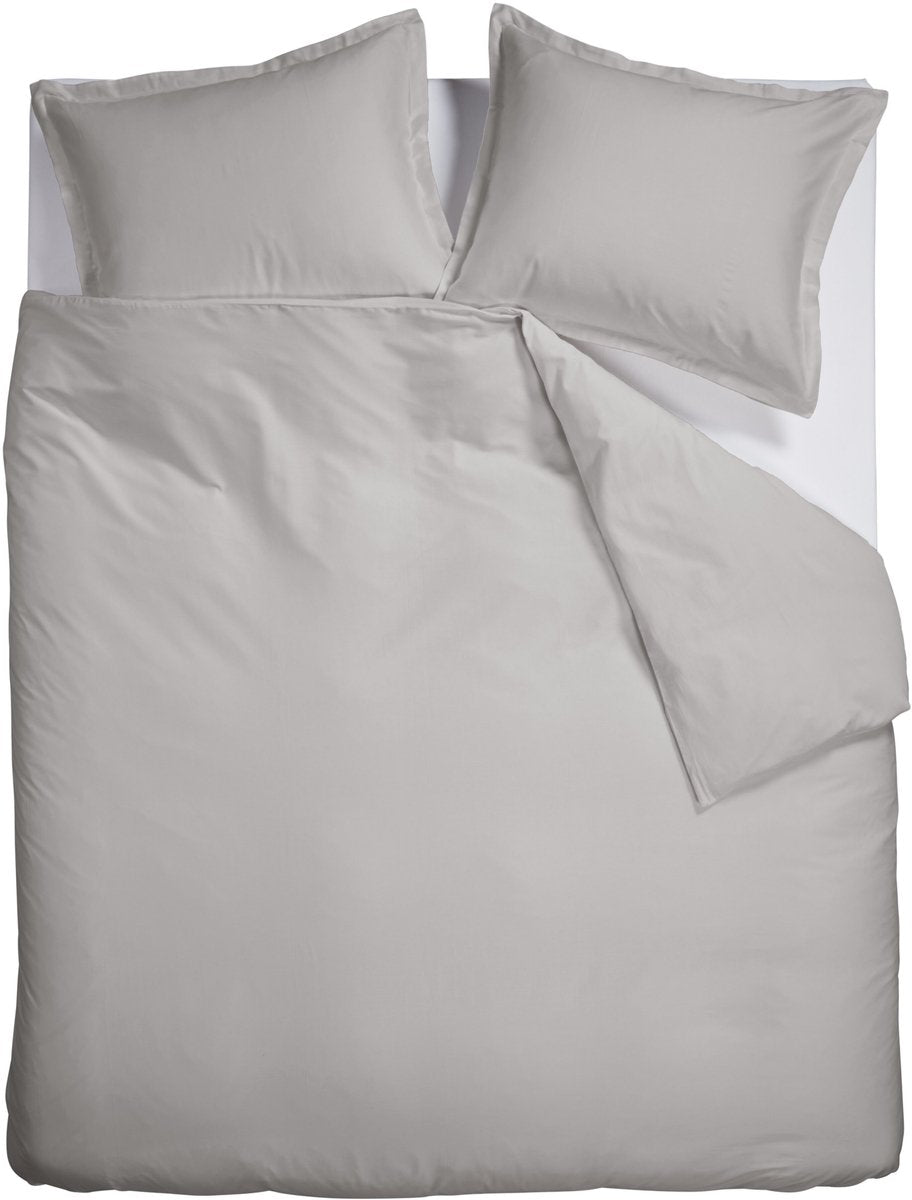 Copripiumino Ambiante satin uni - twin xl - 260 x 200 220 cm - grigio