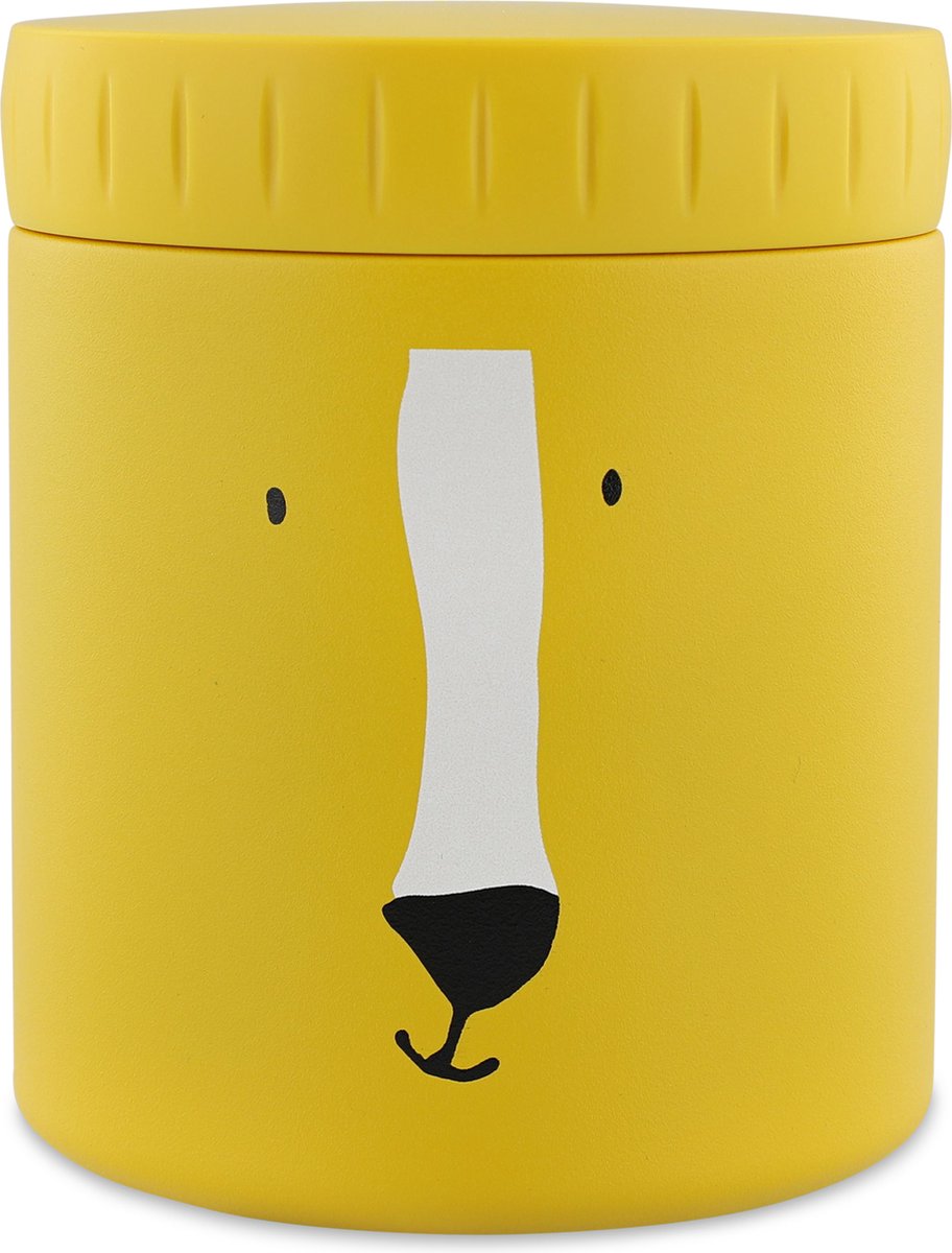 Trixie thermos container - mr. lion - thermopot voor kinderen - 350 ml - rvs thermobeker - ideaal voor babyhapjes - geel