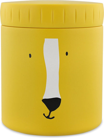 Contenitore termico Trixie - mr. leone - pentola termica per bambini - 350 ml - tazza termica in acciaio inox - ideale per la merenda dei neonati - giallo