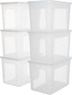 Scatola portaoggetti Iris Clearbox - 70 l - plastica - trasparente - set di 6