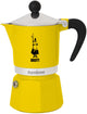 Percolador Bialetti amarillo arcoíris – 6 tazas – 300 ml – auténtica cafetera espresso italiana