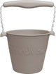 Secchiello per giocattoli Scrunch - grigio - pieghevole - riciclabile