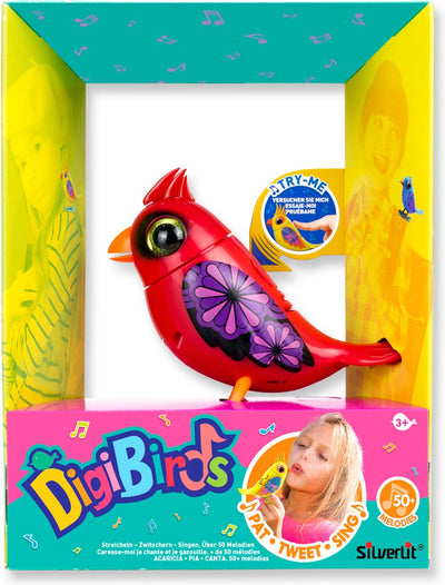 Silverlit digibirds cardenal único - pájaro interactivo