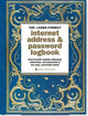 Peter pauper registro password internet - celeste - con chiusura ad elastico - grande 16x21 cm