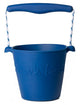 Secchiello per giocattoli Scrunch - blu - pieghevole - riciclabile
