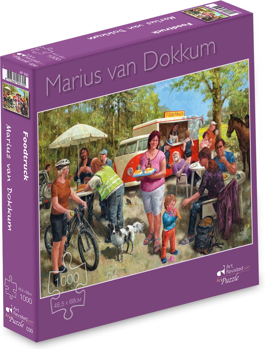 Puzzle Marius van dokkum - camión de comida - 1000 piezas
