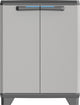 Keter linear opbergkast laag - 1 plank- 39x68x90cm - zwart grijs