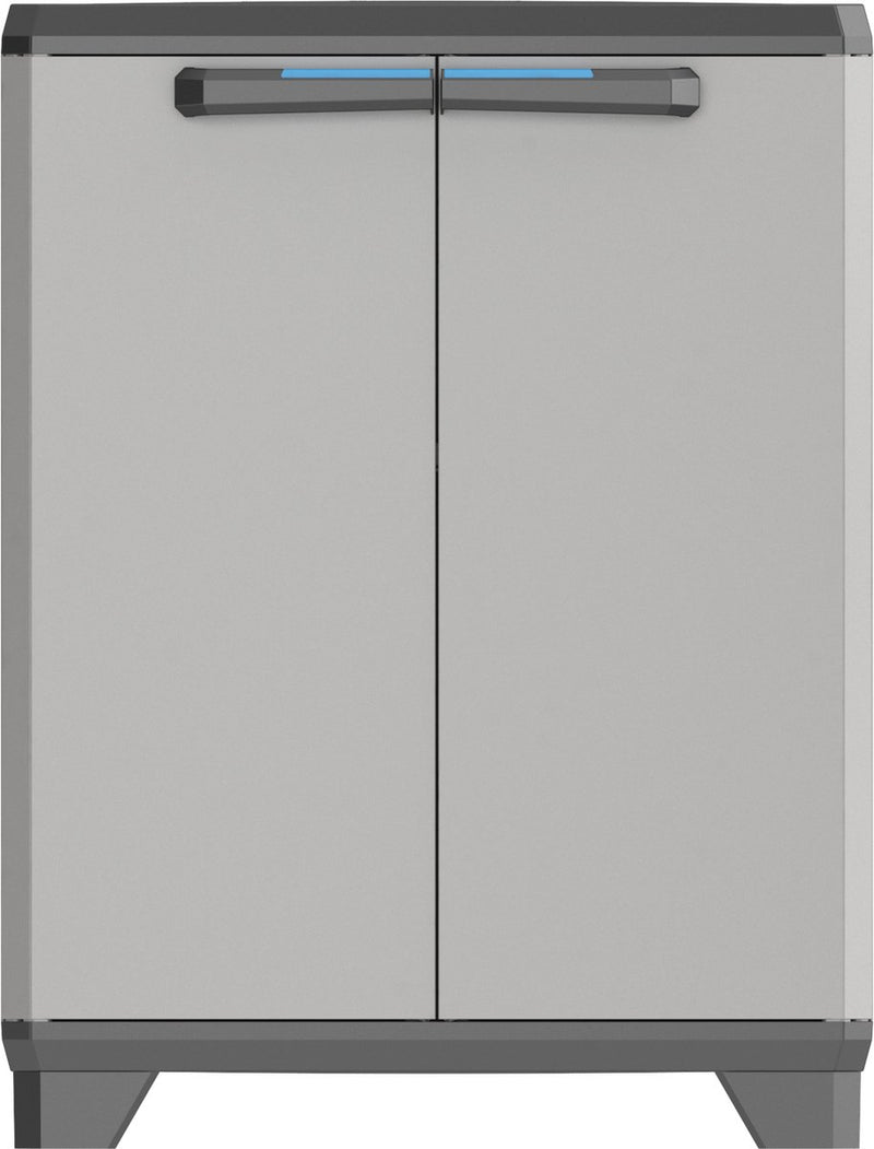 Mobile contenitore lineare Keter basso - 1 ripiano - 39x68x90 cm - nero grigio