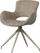 Woood eliva eetkamerstoel - structure zand - paars - set van 2