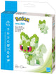 Bandai - nanoblock - poussacha (sprigatito) - pokémon - mini pokémon brick figuur - pixel chickachio pokémon figuur bouwpakket - speelgoed kinderen 12+ tiener volwassenen - nbpm01