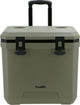 Nevera portátil Travellife Magnus de 36 litros, color verde con ruedas - Mantiene el frío durante 48 horas - Adecuada para botellas de 1,5 litros - Robusta y de alta calidad