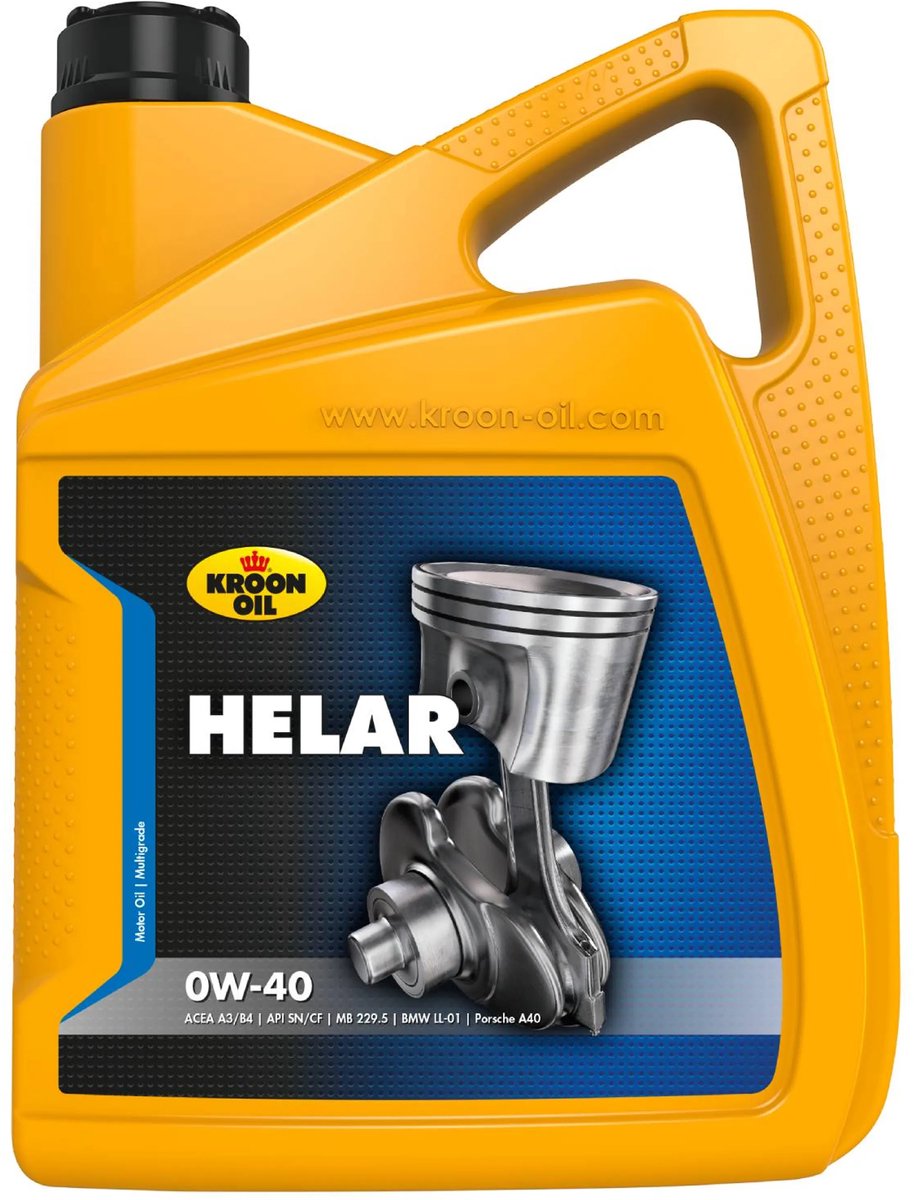 Kroon-oil helar 0w-40 - olio motore completamente sintetico - 5 litri - trasparente