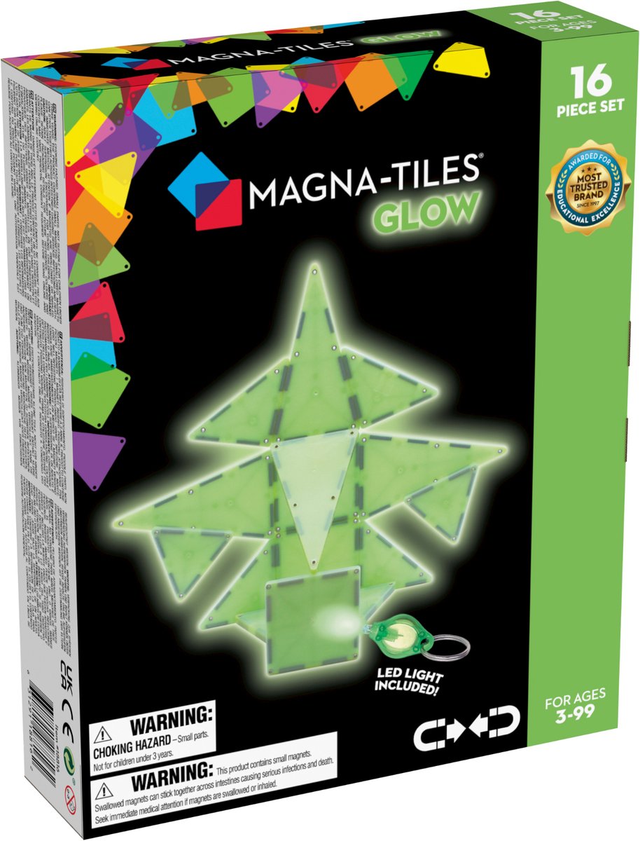 Magnatiles si illuminano al buio 16 pezzi