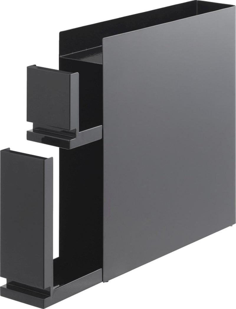 Portaspezie e olio Yamazaki estensibile - 2 livelli - torre - nero