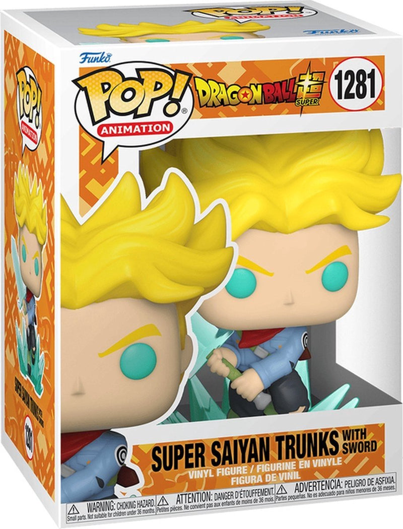 Funko pop animation: dragon ball super - super saiyan trunks with sword pop #1281