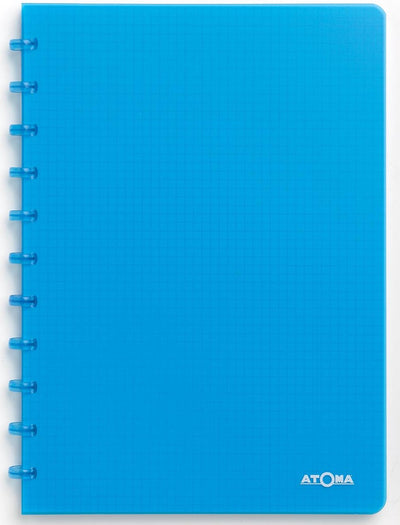 Cuaderno de moda Atoma, ft a4, 144 páginas, cuadros 5 mm, turquesa transparente