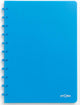 Cuaderno de moda Atoma, ft a4, 144 páginas, cuadros 5 mm, turquesa transparente
