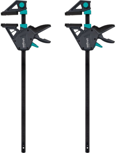 Wolfcraft - 2 abrazaderas de pegamento 450 mm - abrazadera de pegamento pro max - 8662060