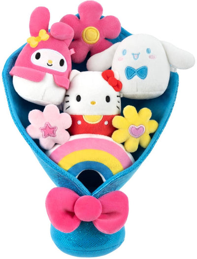 Squishmallow Jazwares - Hello Kitty e amici - bouquet primavera 2026 tutti i giorni - peluche 6 cm