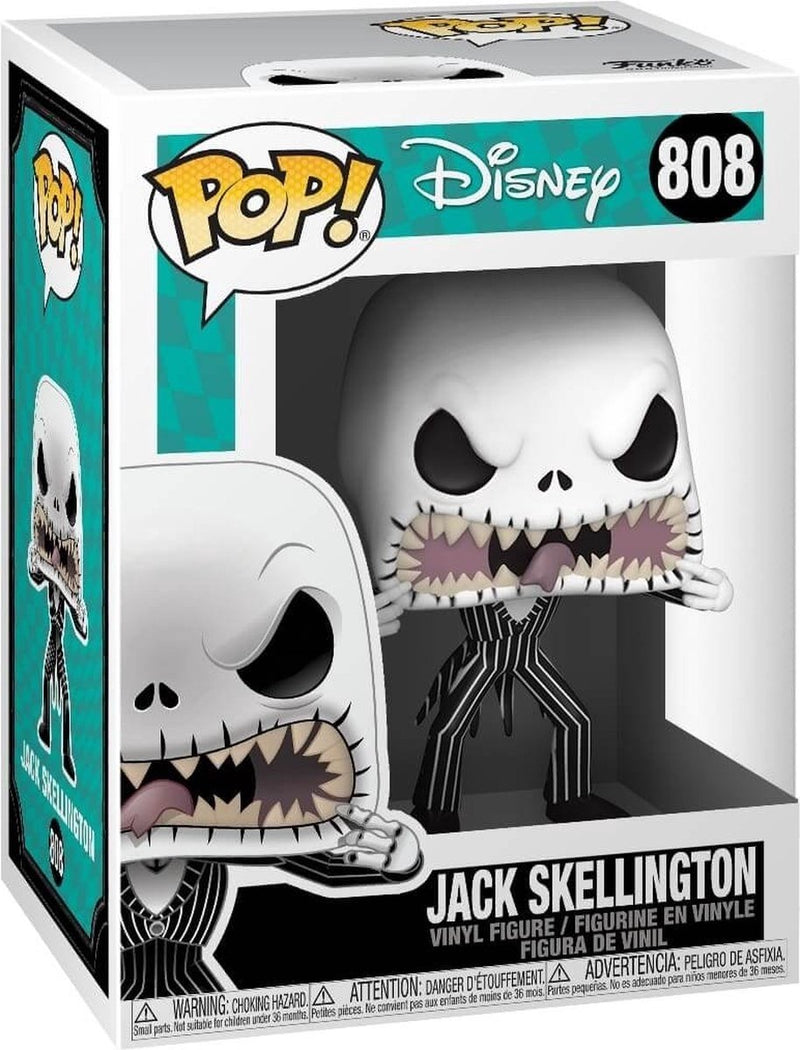 Funko pop disney: pesadilla antes de navidad - jack skellington (cara aterradora) pop #808