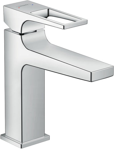 Miscelatore monocomando lavabo Hansgrohe metropol 110 con maniglia ad arco con piletta estraibile cromo
