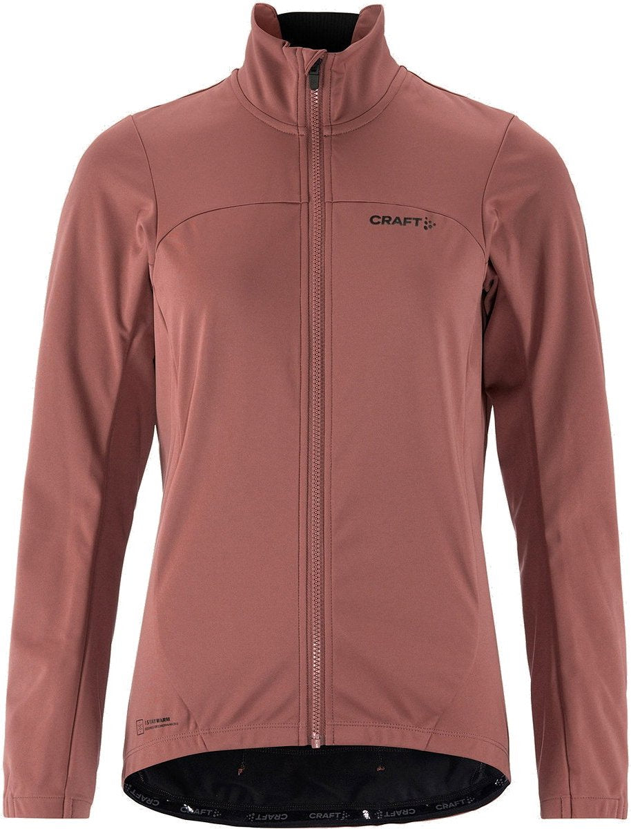 Craft core subz 2 winter fietsjack dames - rose brown | maat: m