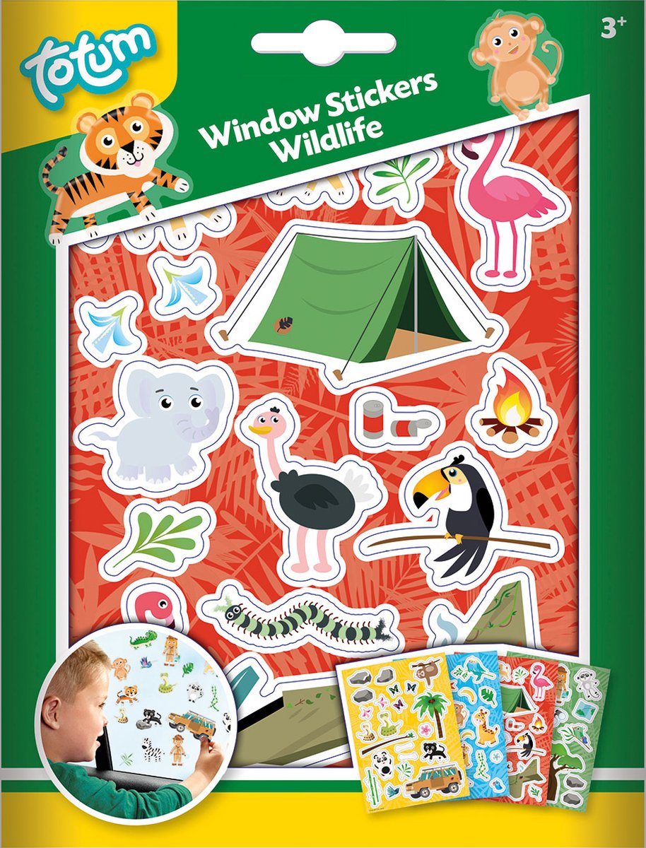 Totum window stickers wildlife