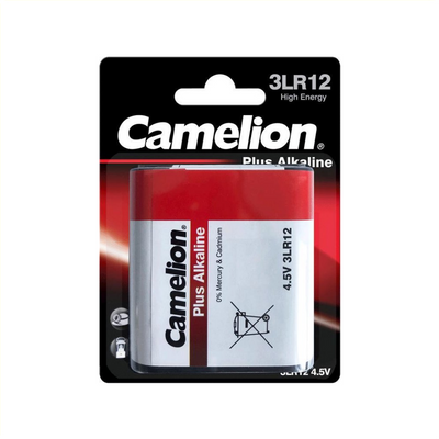 Batteria Camelion Alcaline PLAT 4.5V 3R12 (imballaggio sospeso)