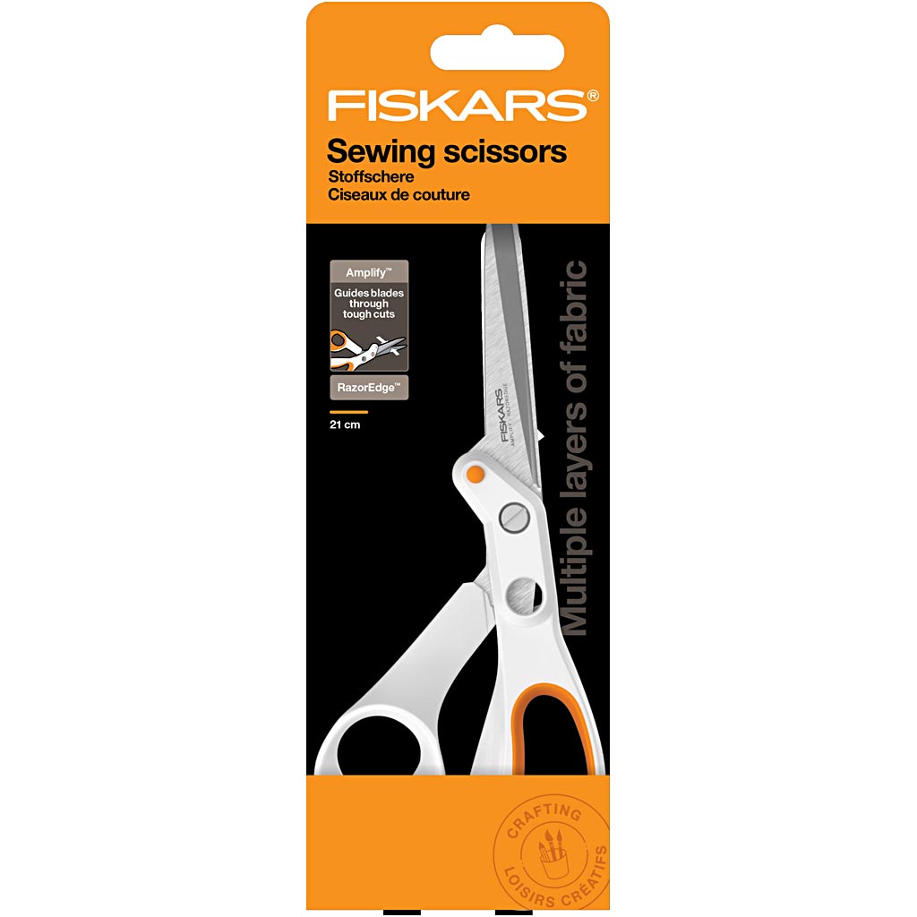 Fiskars amplify razoredge® scissors, l: 21 cm, right-handed, 1 piece