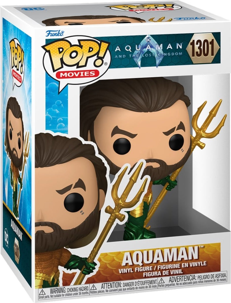 Películas funko pop: aquaman - traje de héroe - pop #1301