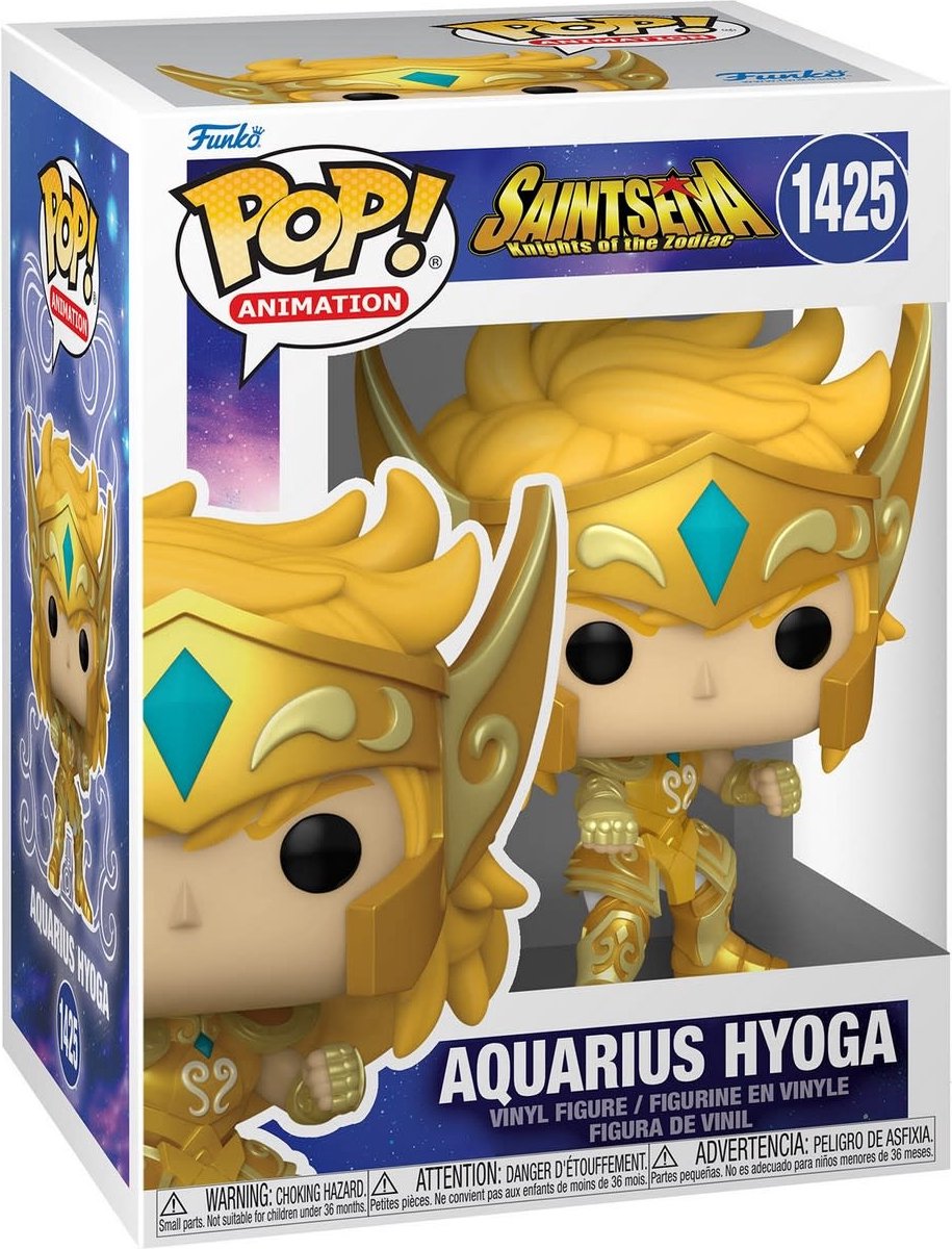 Funko saint seiya - pop! animation figure gold aquarius hyoga 9 cm verzamelfiguur - multicolours