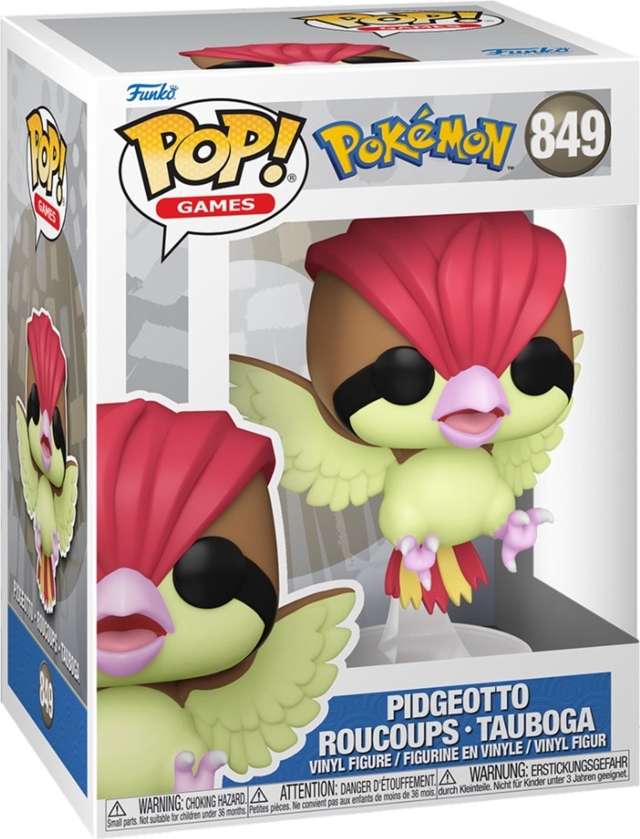 Funko pop games: pokémon pidgeotto - pop #849