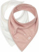 Jollein - babero bandana - algodón - baberos - 2 piezas - rosa salvaje centelleante - 2 piezas