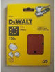 Accesorios Dewalt papel de lija 1 4, 115x140mm (d26420), perforado, k150 - dt3015-qz