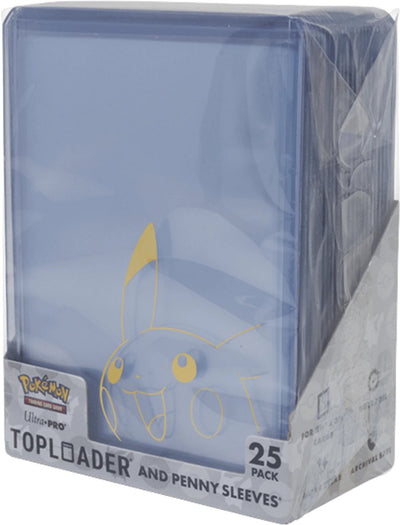 Fundas ultrapro ultra pro pikachu toploader penny - paquete combinado - 25 piezas