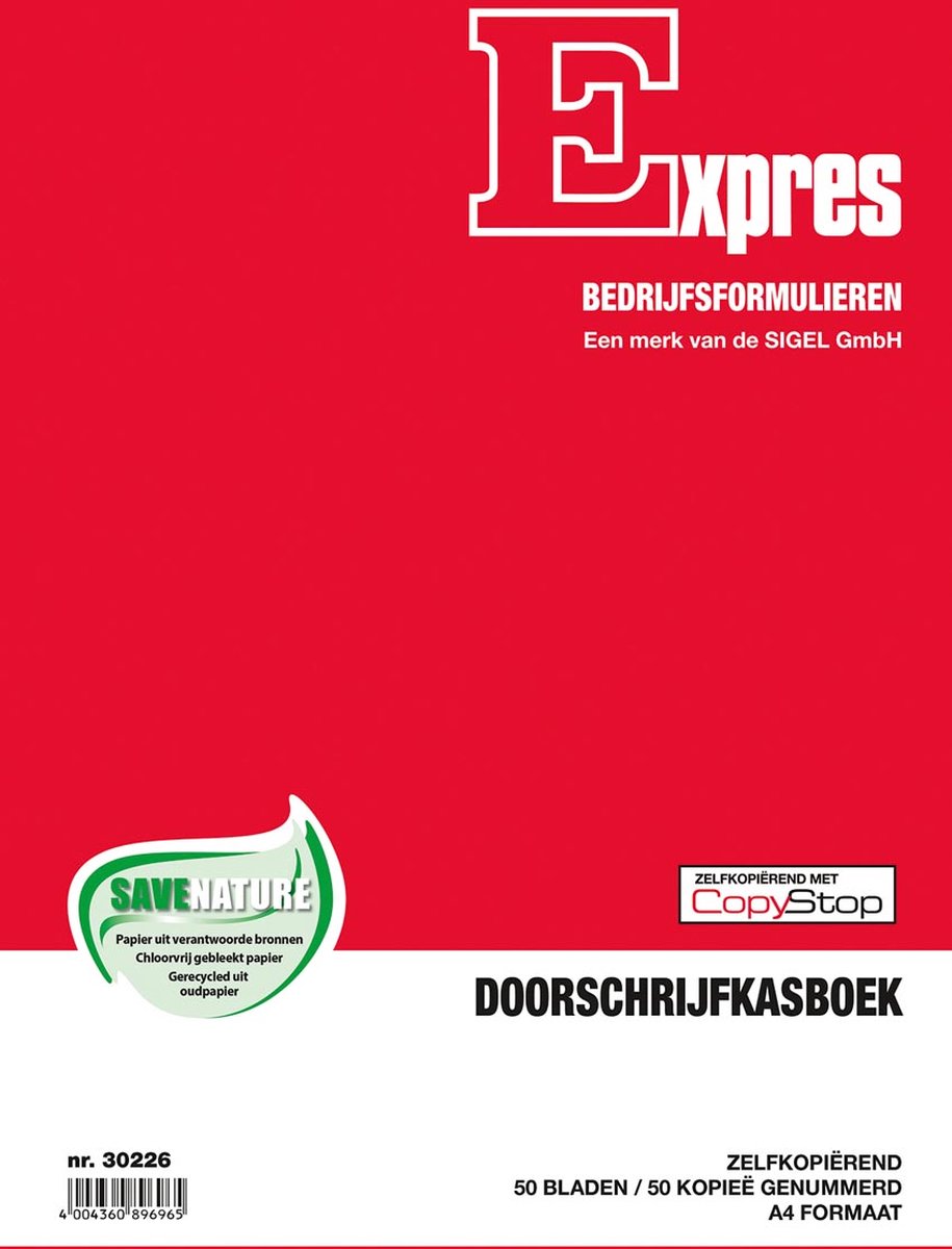 Kangaro Sigel Expres copia moduli contanti e ricevute, 2x50 fogli, numerati (restringi 2 pezzi)