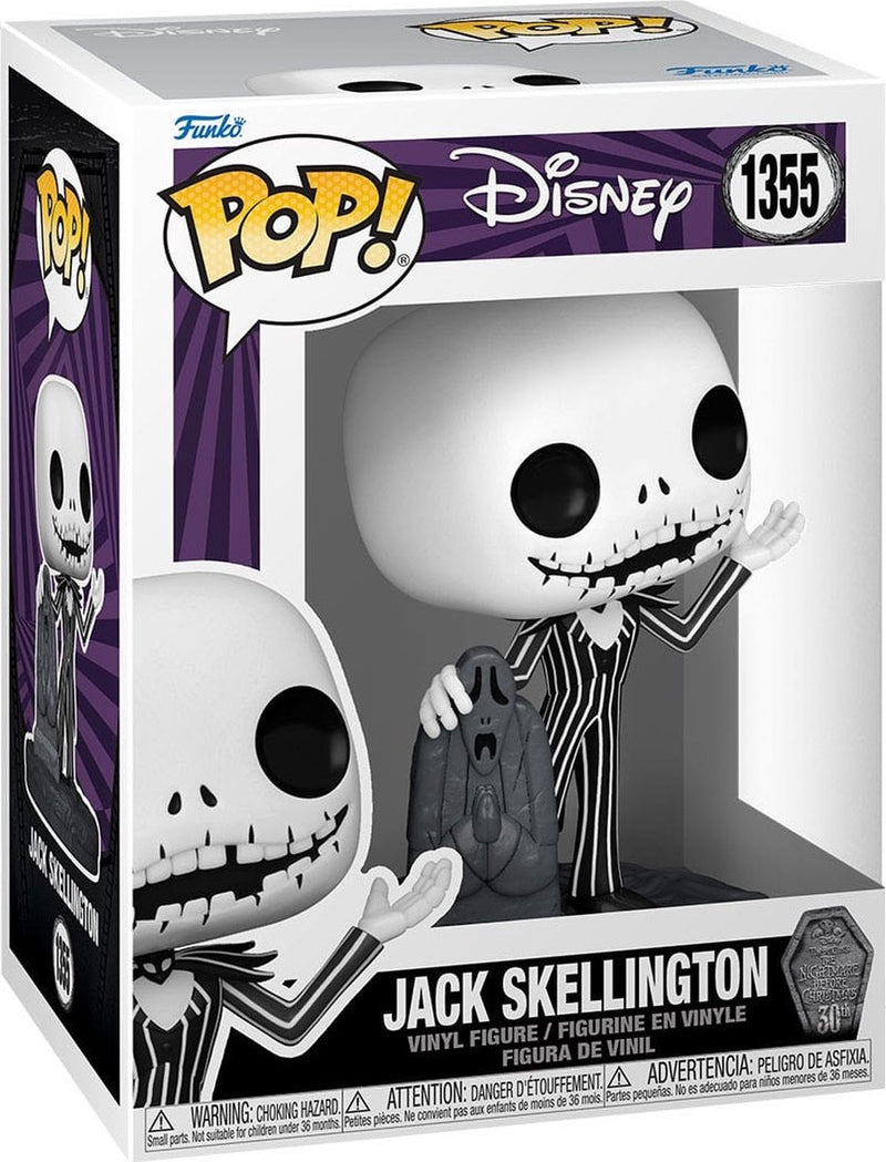 Funko pop disney: pesadilla antes de navidad - jack skellington (30 aniversario) pop #1355