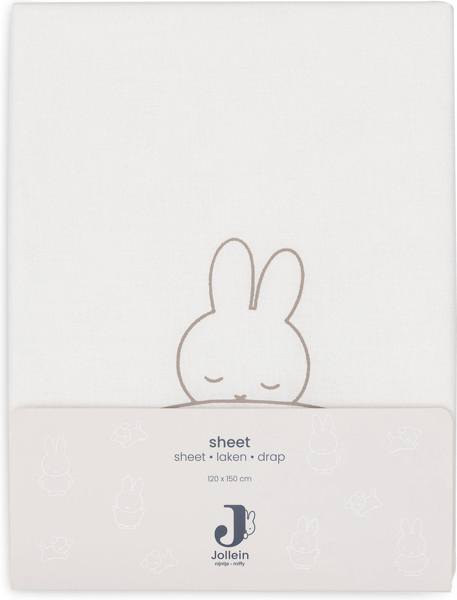Lenzuolo Jollein x Miffy 120x150 cm Sleepy Miffy - funghi