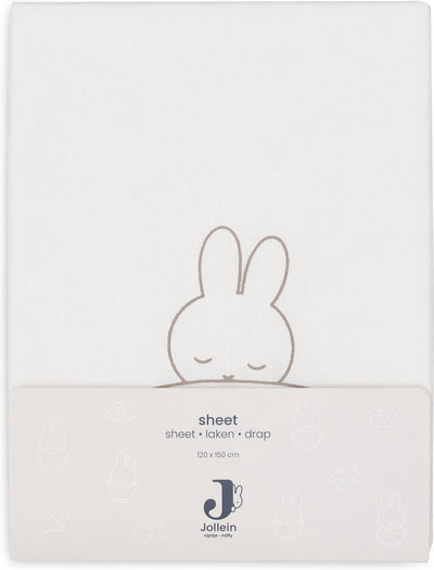 Lenzuolo Jollein x Miffy 120x150 cm Sleepy Miffy - funghi