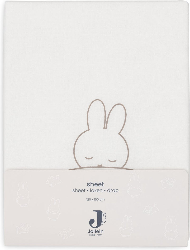 Lenzuolo Jollein x Miffy 120x150 cm Sleepy Miffy - funghi