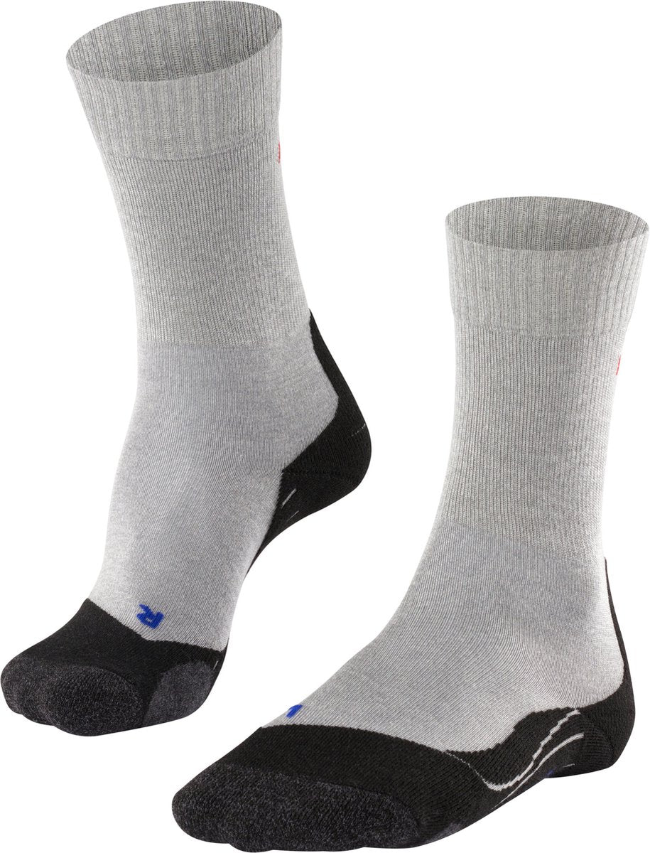 Falke tk2 cool anti-blaar dik lyocell functioneel materiaal wandelsokken heren grijs - maat 42-43