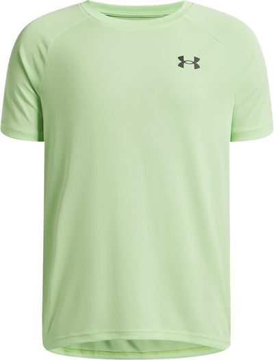 Under armour ua tech 2.0 ss-grn jongens sportshirt - groen - zwart