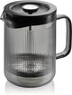 Cafetera de prensa francesa Gefu cristiano – 600 ml – vidrio de borosilicato – gris humo