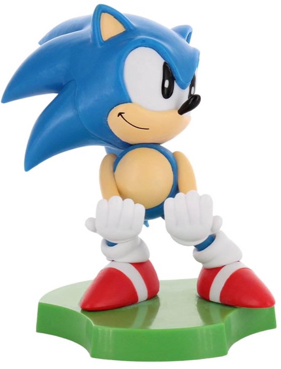 Cableguys sonic the hedgehog - sliding - figurine standaard voor telefoon | oplaadcase (cable guys mini)