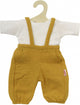 Heless Dolls Dungarees Ocher amarillo, tamaño 28-35 cm