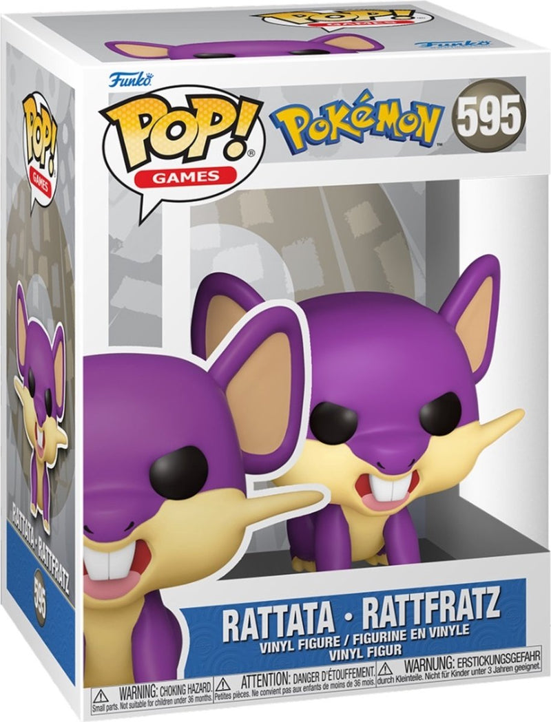 Juegos funko pop: pokémon rattata - pop #595
